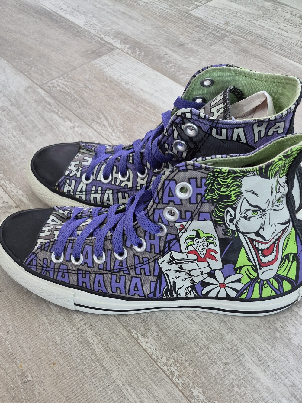 Rare Unisex Converse Chuck Taylor All Star High DC Comics Joker Men 7 / Women 9